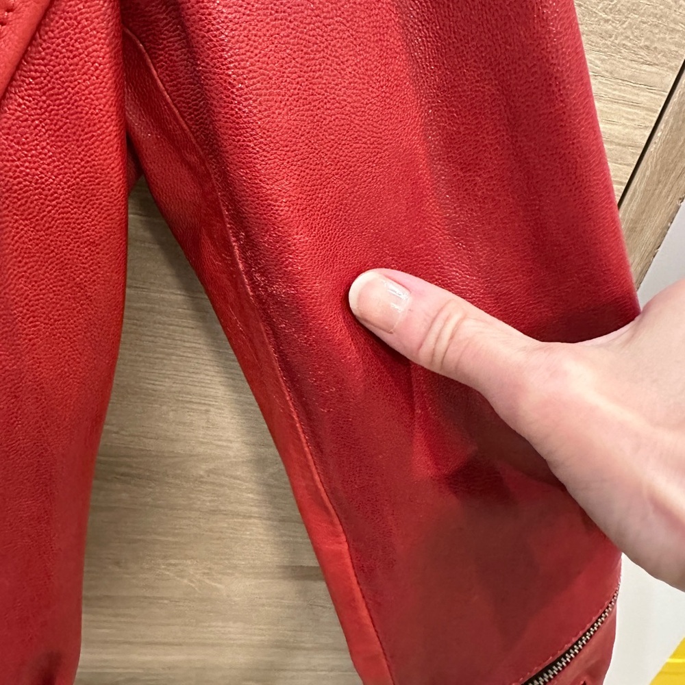 🔥🔥 R13 Red Leather Moto Jacket - Picture 11 of 16